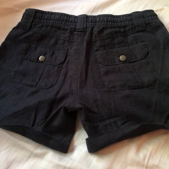 Tommy Hilfiger Navy Linen Shorts - Picture 2 of 4